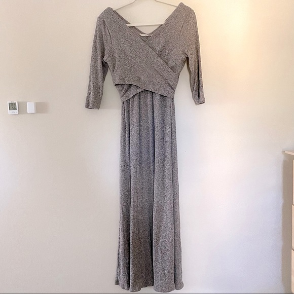 Soft Surroundings Dresses & Skirts - Soft Surroundings Wilhelmina 3/4 Sleeve Knit Maxi Dress